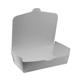 Pactiv Evergreen EarthChoice OneBox Paper Box, 77 oz, 9 x 4.85 x 2.7, White, 162/Carton (PCTNOB04SW)
