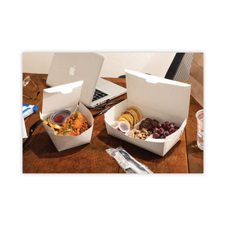 Pactiv Evergreen EarthChoice OneBox Paper Box, 77 oz, 9 x 4.85 x 2.7, White, 162/Carton (PCTNOB04SW)
