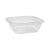 Pactiv Evergreen EarthChoice Recycled PET Square Base Salad Containers, 7 x 7 x 2, 32 oz, Clear, 300/Carton (PCTSAC0732)