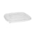 Pactiv Evergreen EarthChoice Recycled Plastic Square Flat Lids, 7.38 x 7.38 x 0.26, Clear, 300/Carton (PCTSACLF07)