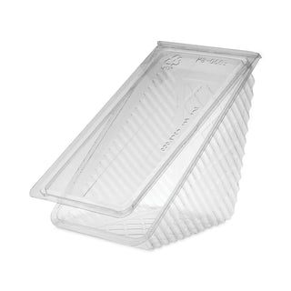 Pactiv Evergreen Hinged Lid Sandwich Wedges, Plastic, Clear, 6 1/2 x 3 x 3 1/4, 85/PK, 3 PK/CT (PACY11334)