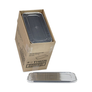 Pactiv Evergreen Aluminum Steam-Pan Lids, 1/3 Size, 12.31 x 6.19, 200/Carton (PCTY116225)