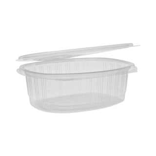 Pactiv Evergreen EarthChoice PET Hinged Lid Deli Containers, 8.88 x 7.25 x 2.94, 48 oz, 1-Compartment, Clear, 190/Carton (PCTYCA910480000)