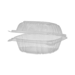 Pactiv Evergreen Sensation SmartLock Clear Hinged Lid Containers, 5.24 x 5.25 x 2.57, Clear, 375/Carton (PCTYCI820500000)