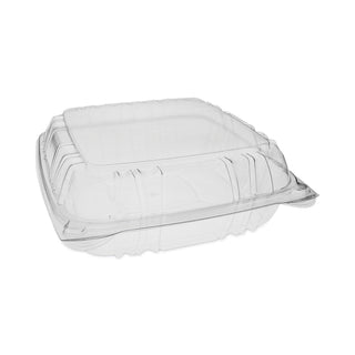 Pactiv Evergreen Sensation SmartLock Clear Hinged Lid Containers, 9.21 x 8.87 x 3.07, Clear, 200/Carton (PCTYCI821100000)