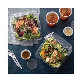 Pactiv Evergreen Sensation SmartLock Clear Hinged Lid Containers, 9.21 x 8.87 x 3.07, Clear, 200/Carton (PCTYCI821100000)