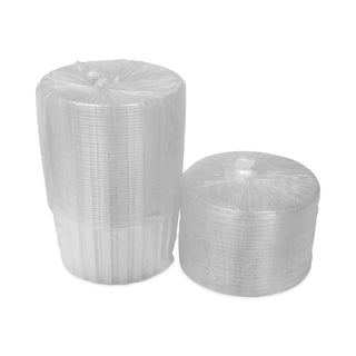 Pactiv Evergreen Round ShowCake 2-Part Cake Container, Deep 8" Cake Container, 9.25" Diameter x 5"h, Clear, 100/Carton (PCTYCI898010000)