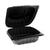 Pactiv Evergreen EarthChoice SmartLock Microwavable Hinged Lid Containers, 5.75 x 5.95 x 3.1, Black, 400/Carton (PCTYCNB06000000)