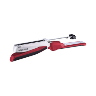 Bostitch® InPower Spring-Powered Premium Desktop Stapler, 28-Sheet Capacity, Red/Silver (ACI1117)