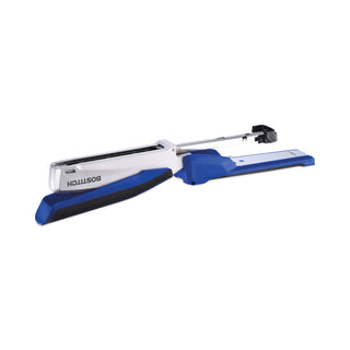 Bostitch® InPower Spring-Powered Premium Desktop Stapler, 28-Sheet Capacity, Blue/Silver (ACI1118)