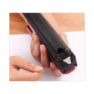 Bostitch® InPower Spring-Powered Desktop Stapler, 20-Sheet Capacity, Red (ACI1124)