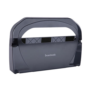 Boardwalk® Toilet Seat Cover Dispenser, 17.25 x 3.13 x 11.75, Smoke Black (BWKTS510SBBW)