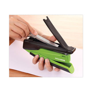 Bostitch® InPower Spring-Powered Desktop Stapler, 20-Sheet Capacity, Green (ACI1123)