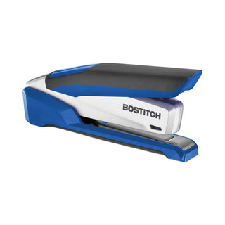 Bostitch® InPower Spring-Powered Premium Desktop Stapler, 28-Sheet Capacity, Blue/Silver (ACI1118)