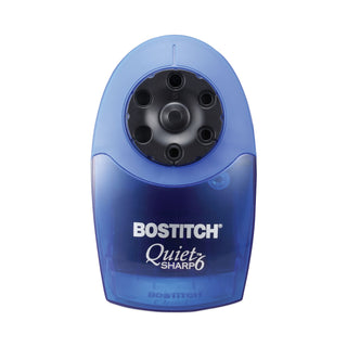 Bostitch® QuietSharp 6 Classroom Electric Pencil Sharpener, AC-Powered, 6.13" x 10.69" x 9", Blue (BOSEPS10HC)