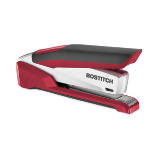 Bostitch® InPower Spring-Powered Premium Desktop Stapler, 28-Sheet Capacity, Red/Silver (ACI1117)