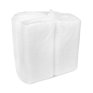 Pactiv Evergreen SmartLock Foam Hinged Containers, Large, 9 x 9.13 x 3.25, 1-Compartment, White, 150/Carton (PCTYHLW09010000)