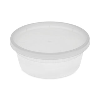 Pactiv Evergreen DELItainer Microwavable Combo, Clear, 8 oz, 1.13 x 2.8 x 1.33, 240/Carton (PACYL2508)