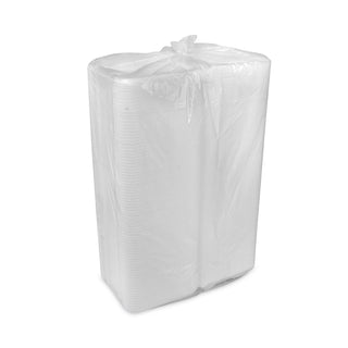 Pactiv Evergreen Foam Hinged Lid Containers, Dual Tab Lock, 8.42 x 8.15 x 3, 1-Compartment, White, 150/Carton (YTD188010000)