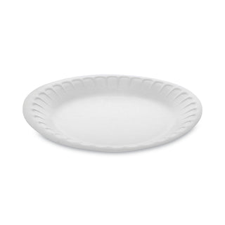Pactiv Evergreen Unlaminated Foam Dinnerware, Plate, 7" Diameter, White, 900/Carton (PCTYTH100070000)