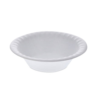 Pactiv Evergreen Unlaminated Foam Dinnerware, Bowl, 6" Diameter, 12 oz, White, 1,000/Carton (YTH100120000)