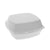 Pactiv Evergreen Foam Hinged Lid Containers, Single Tab Lock, 6.38 x 6.38 x 3, 1-Compartment, White, 500/Carton (PCTYTH100800000)
