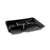 Pactiv Evergreen Lightweight Foam School Trays, 5-Compartment, 8.25 x 10.25 x 1, Black, 500/Carton (PCTYTHB0500SGBX)