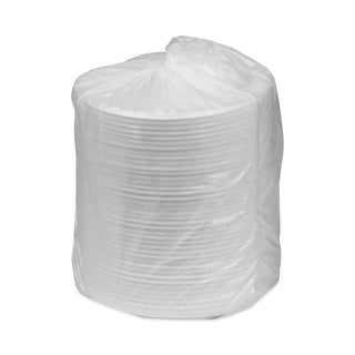 Pactiv Evergreen Laminated Foam Dinnerware, Plate, 8.88" Diameter, White, 500/Carton (PCTYTK100090000)
