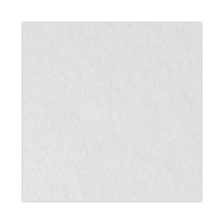 Boardwalk® Polishing Floor Pads, 19" Diameter, White, 5/Carton (PAD4019WHI)