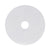 Boardwalk® Polishing Floor Pads, 17" Diameter, White, 5/Carton (BWK4017WHI)