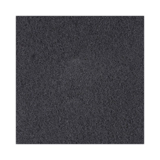 Boardwalk® High Performance Stripping Floor Pads, 17" Diameter, Black, 5/Carton (PAD4017HIP)
