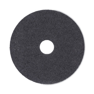 Boardwalk® High Performance Stripping Floor Pads, 17" Diameter, Black, 5/Carton (PAD4017HIP)