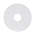 Boardwalk® Polishing Floor Pads, 12" Diameter, White, 5/Carton (PMP4012WHI)