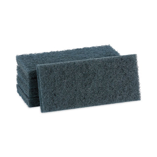 Boardwalk® Medium-Duty Scour Pad, 10 x 4.63, Blue, 20/Carton (PAD402)