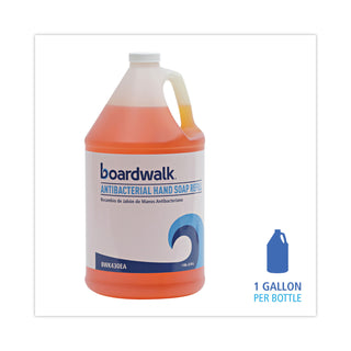 Boardwalk® Antibacterial Liquid Soap, Clean Scent, 1 gal Bottle (BWK430EA)