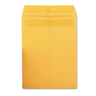 Quality Park™ Redi-Seal Catalog Envelope, #10 1/2, Cheese Blade Flap, Redi-Seal Closure, 9 x 12, Brown Kraft, 100/Box (QUA43567)