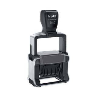 Trodat® Trodat Professional 5-in-1 Date Stamp, Self-Inking, 1.13 x 2, Blue/Red (USST5444)