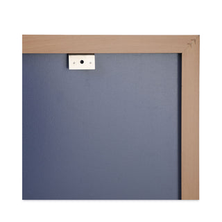 Universal® Deluxe Melamine Dry Erase Board, 48 x 36, Melamine White Surface, Oak Fiberboard Frame (UNV43618)