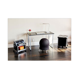 Safco® Steel Workstation, 47.25w x 24d x 28.75h, Black/Silver (SAF1943BLSL)