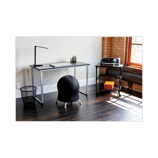Safco® Steel Workstation, 47.25w x 24d x 28.75h, Black/Silver (SAF1943BLSL)