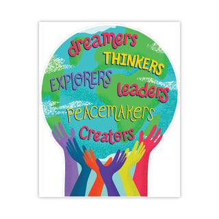 Carson-Dellosa Education Motivational Bulletin Board Set, One World, 47 Pieces (CDP110488)
