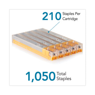 Rapid® Staple Cartridge, 0.31" Leg, 0.5" Crown, Steel, 210/Cartridge, 5 Cartridges/Pack, 1,050/Pack (ESS02900)