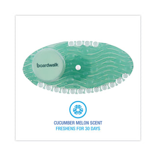 Boardwalk® Curve Air Freshener, Cucumber Melon, Green, 10/Box, 6 Boxes/Carton (BWKCURVECMECT)