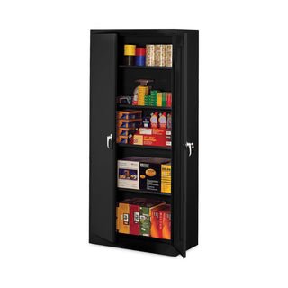 Alera® Assembled 78" High Storage Cabinet, w/Adjustable Shelves, 36w x 24d, Black (ALE88129)