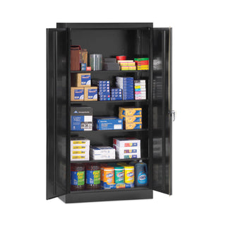Alera® Assembled 72" High Storage Cabinet, w/Adjustable Shelves, 36w x 18d, Black (ALE82109)