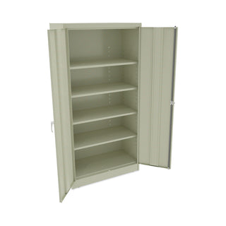 Alera® Assembled 72" High Storage Cabinet, w/Adjustable Shelves, 36w x 18d, Putty (ALE82106)