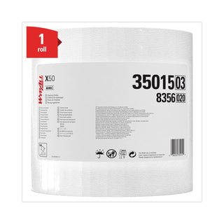 WypAll® X50 Cloths, Jumbo Roll, 13.4 x 9.8, White, 1,100/Roll (35015KIM)