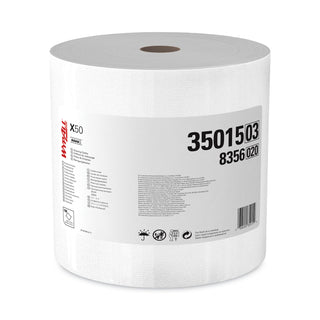 WypAll® X50 Cloths, Jumbo Roll, 13.4 x 9.8, White, 1,100/Roll (35015KIM)