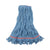 Boardwalk® Super Loop Wet Mop Head, Cotton/Synthetic Fiber, 1" Headband, Large Size, Blue, 12/Carton (BWK503BLNB)