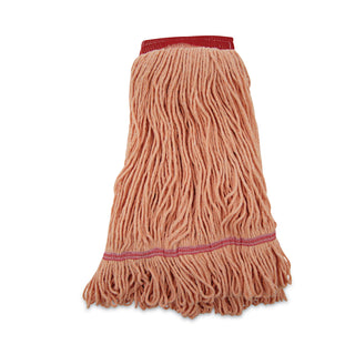 Boardwalk® Super Loop Wet Mop Head, Cotton/Synthetic, Large Size, Orange (BWK503OR)